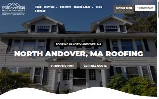 Commonwealth Roofing and Siding website