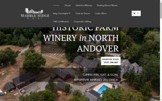 Marble Ridge Winery of North Andover website