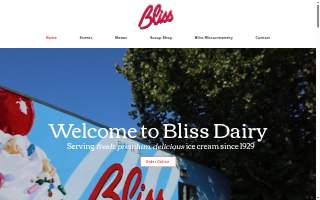 Bliss Restaurant website