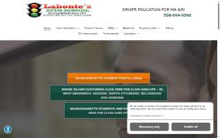 Labontes Auto School LLC of Foxborough website