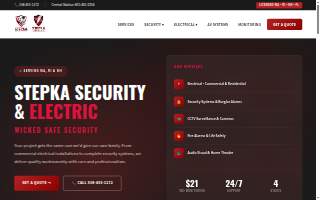 Stepka Security & Electric of Norton website