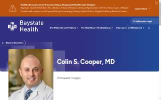 Colin Cooper, MD website