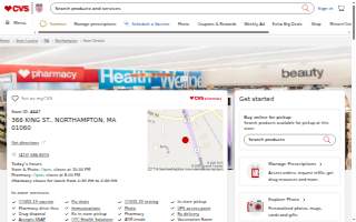 CVS Pharmacy of Northampton website