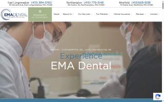 EMA Dental of Northampton website