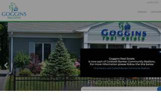 Goggins Real Estate website