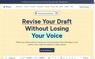 Revise Inc. website