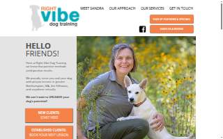 Right Vibe Dog Training of Northampton website