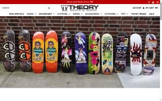 Theory Skate Shop website