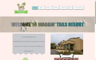 Wagging Tails Pet Resort website