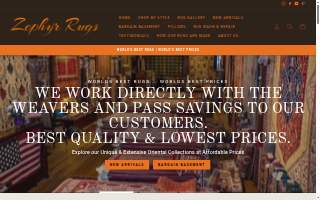 Zephyr Rugs website