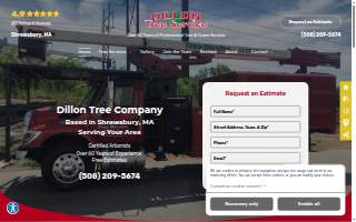 Dillon Tree Service website