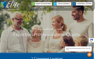 Elite Oral Surgery Associates website