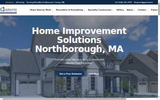 Gamache Construction website