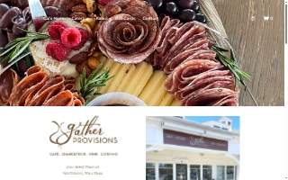 Gather Provisions website