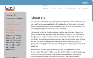 Hardy Physical Therapy website