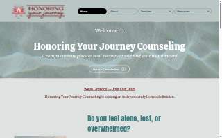 Honoring Your Journey Counseling, LLC website