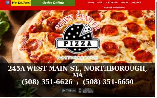 Town Center Pizza website