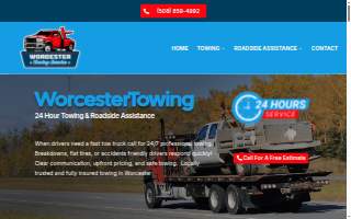 Worcester Towing 24 website