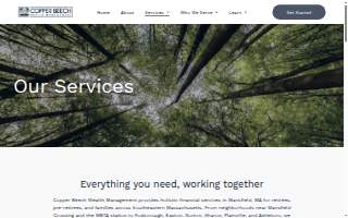 Copper Beech Wealth Management of Norton website