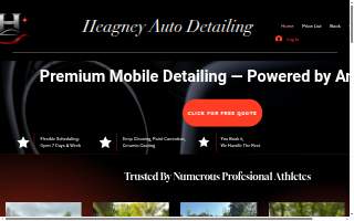 Heagney Auto Detailing website