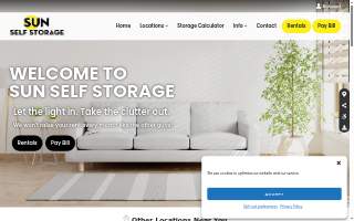 Norton Sun Self Storage website