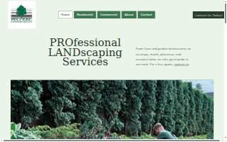 ProLand Landscaping website