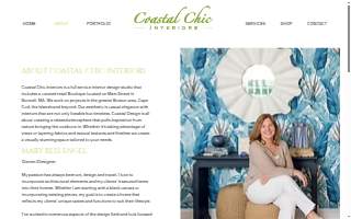 Coastal Chic Interiors website