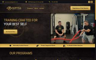 Norwell Personal Training website