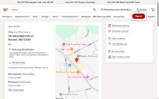 Walgreens Pharmacy of Norwell website