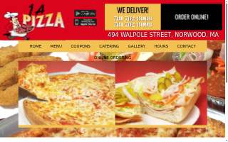 1A Pizza website
