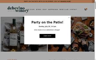 De bevino Winery website