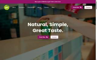 Maha Juice Bar website