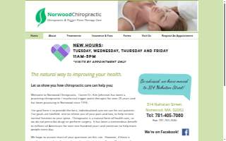 Norwood Chiropractic website