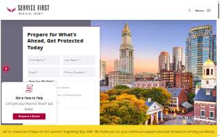 Service First Insurance Agency website