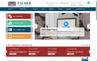 Palmer Public Library website