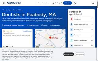 Aspen Dental - Peabody website