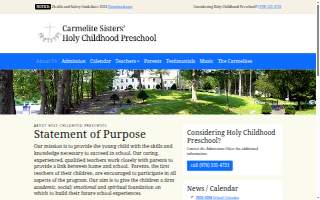 Carmelite Preschool website