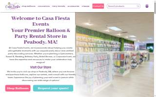 Casa Fiesta Events - Balloons & Event Rentals - Party Decorator website