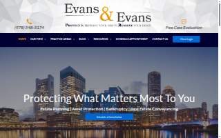 Evans & Evans, Attorneys at Law website