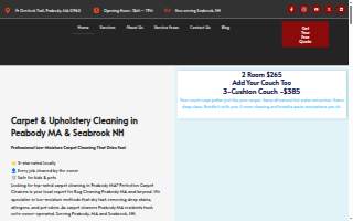 Perfection Carpet Cleaners of Peabody website