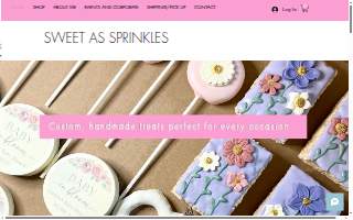 Sweet as Sprinkles website