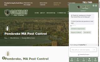 Combat Pest Control of Pembroke website