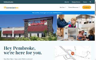 ConvenientMD Urgent Care of Pembroke website