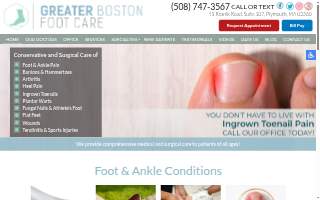 Greater Boston Foot Care of Pembroke website