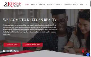 KKeegan Realty website