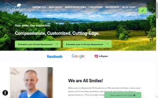 Berkshire Orthodontics website