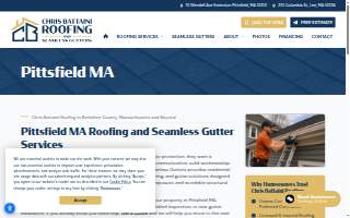 Chris Battaini Roofing & Seamless Gutters website