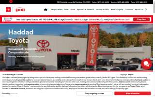 Haddad's Rug Co website