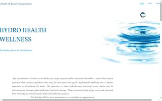 Hydro Health Wellness website
