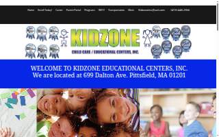 Kid Zone Child Care/Edu Center website